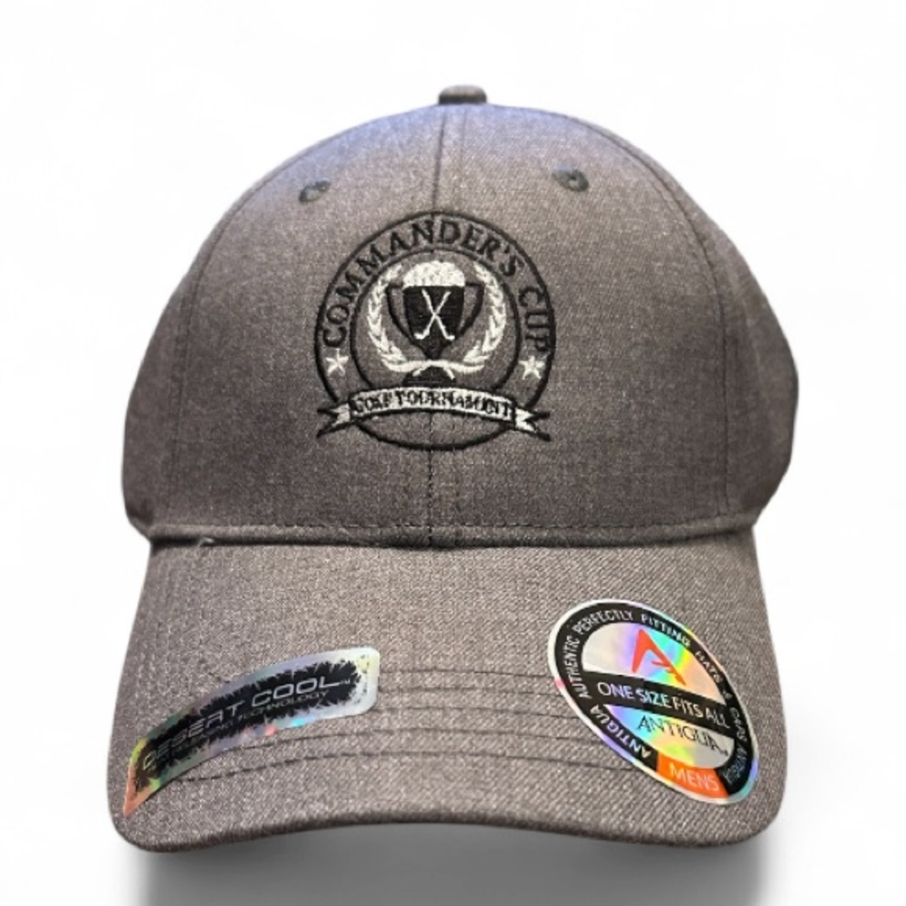 Item - Commander’s Cup Golf Tournament Grey,  Black, White Hat - New - Men’s